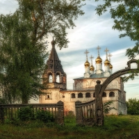 decrepit orthodox church in borisogleb russia