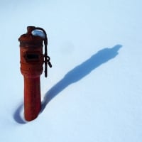 fire hydrant in the snow