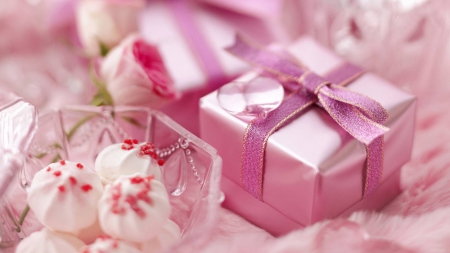 pinky gifts with chocolates - roses, chocolates, nature, gifts, photography, pink