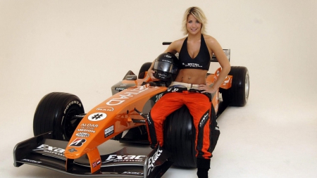 Gemma - beauty, race, sport car, model