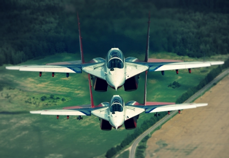 Mikojan-GureviÄ MiG-29UB - mikojan, jet, mig, plane, russie