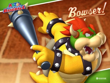 mario superstar baseball bowser wallpaper - mario, superstar, baseball, bowser