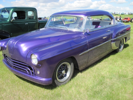 1953 Pontiac Chieftain 2 door hardtop - purple, headlights, photography, tires, pontiac, black