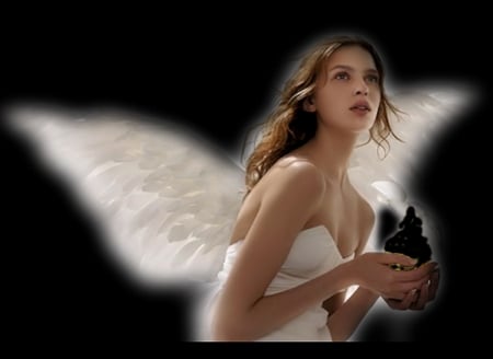 White angel - image, wallpaper, color, expression, new