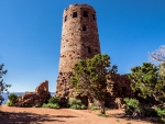 watchtower ruins at the grand canyon