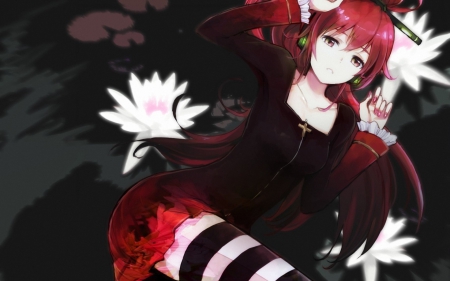 Cul - Vocaloid - red hair, cul, vocaloid, singer, anime, music