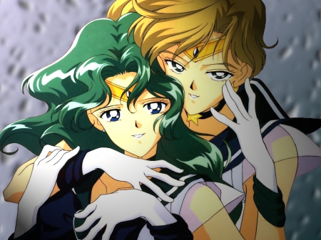 Lovers - Lovers, Anime Girls, Anime, Lesbian Lovers, Yuri, Sailor Scouts, Sailor Uranus, Sailor Neptune, Sailor Moon