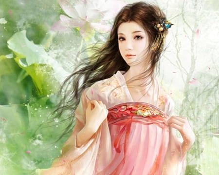 ♡ Maiden ♡ - pretty, anime, female, maiden, dress, long hair, oriental, gorgeous, nice, gown, anime girl, beautiful, hot, girl, chinese, beauty, lovely, sweet, cute, sexy, fantasy girl