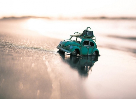 The Shiny Beach - cute, sand, toy, beach