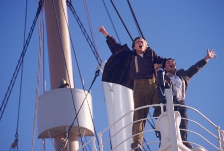 Titanic (1997) - actor, blue, ship, movie, leonardo dicaprio, titanic, man