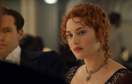 Titanic (1997) - rose, titanic, beauty, actress, kate winslet, girl, redhead, necklace, movie, woman