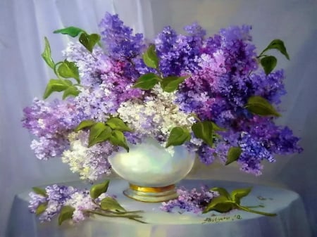 Fresh lilac in vase - Other & Abstract Background Wallpapers on Desktop ...