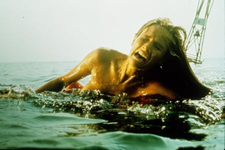 JAWS FIRST VICTIM - horror, film, jaws, great white