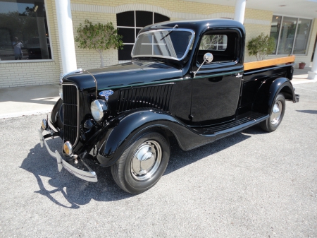 36 Ford Pickup - classic, ford, black, truck