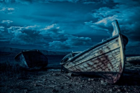 * - clouds, nature, sky, boat