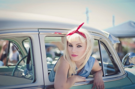 Stephanie Camp - woman, vintage, model, blonde, Stephanie Camp, pin up