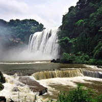 Waterfall in Guizhou Prov. , China