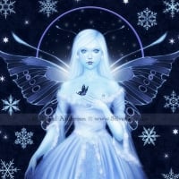 Snow Fairy with Butterfly