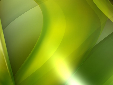 Green Curves - curves, abstract, white, green, lime