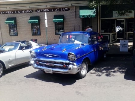 NICE CAR - classic, cool, old, blue