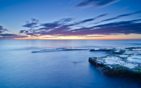 Ocean - cloud, rock, ocean, sky