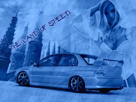 THE LAND OF SPEED - sexy, 3d, car, model