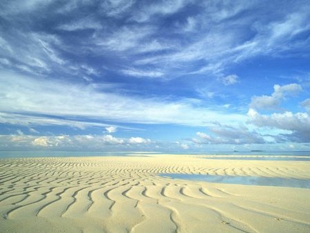 peaceful beach - nature, beach, sandy, peaceful