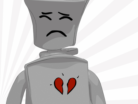 Broken Heart - broken, cry, life, heart, robot