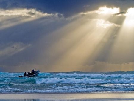 Autumn beach - beach, autumn