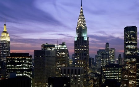 Empire State Building, New York, Usa - new york, sky scraper, modern, empire state, architecture, buildings