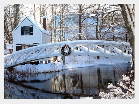 somesville,maine - winter, sweet, cold, snow