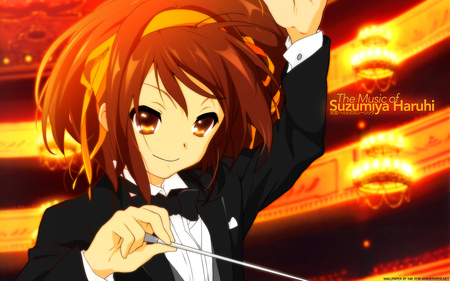 the music of suzumiya haruhi - anime, anime girl