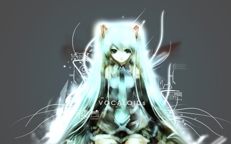 Vocaloids - idol, vocaloid, anime, turquise hair, hatsune miku