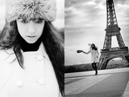 Parisian girl - eiffel, paris, white, model, girl, fashion, france