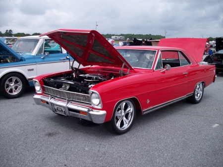 Chevy II - Bowtie, Red, GM, Classic