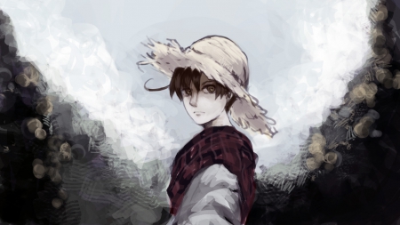 Romano - male, hat, curl, hetalia axis powers, hetalia, ahoge, aph, boy, anime, south italy aph, manga, guy