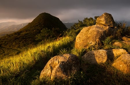 Mother Earth - gorgeous, cloud, grass, sunrise