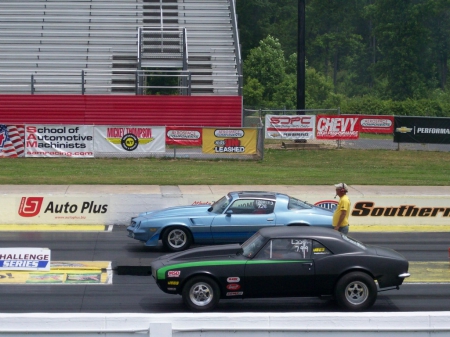 1st Gen .vs. 2nd Gen - race, track, bowties, camaros