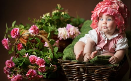 *** Sweet child *** - people, baby, children, child, flowers