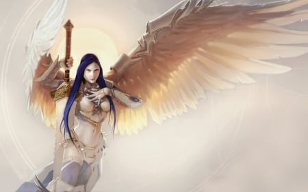 Angel - women, fantasy, angel, cg