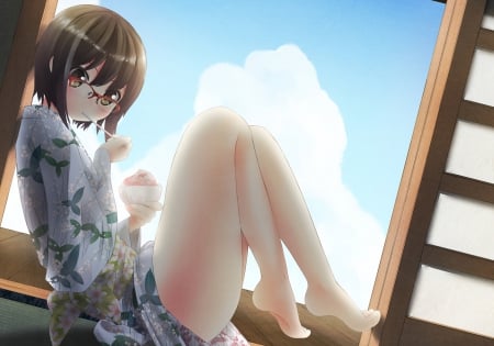 Cute Girl - Cute, BG, Beauty, Girl, Kawai, Anime, New, Wall