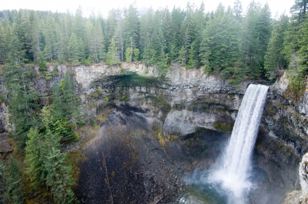 Brandywine Falls near Whistler, BC - Trees, Mountains, Canada, Waterfall