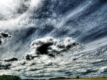 glorious sky over fields