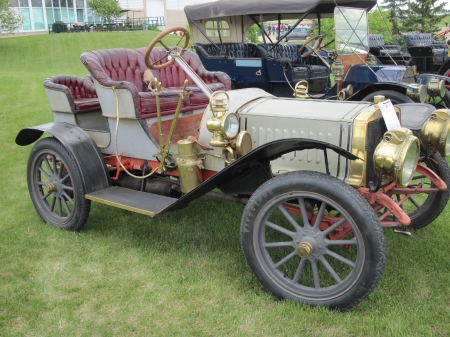 1908 Mitchell G Runabout - Car, black, grey, headlights, photography, seats, wheels