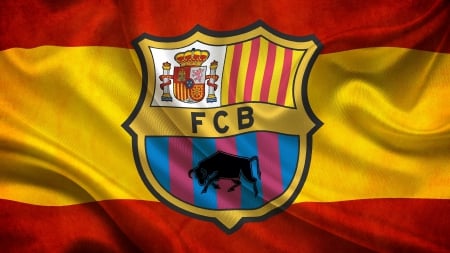 FC Barcelona - flag, satin, barcelona, fc barcelona, texture, barca