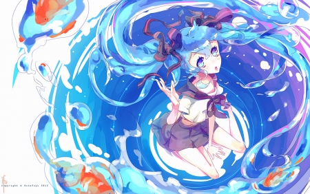 Bottle - anime, bottle, miku, girl, hatsune