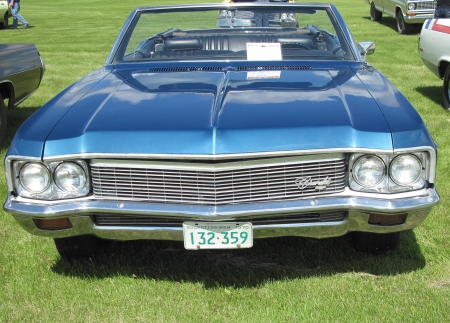 1970 Chevrolet Impala convertible 350 - headlights, chevrolet, grills, photography, blue