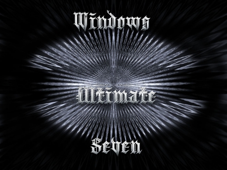 Win7 Ultimate Silver - win7, abstract, windows7, unusual, wallpaper, desktop