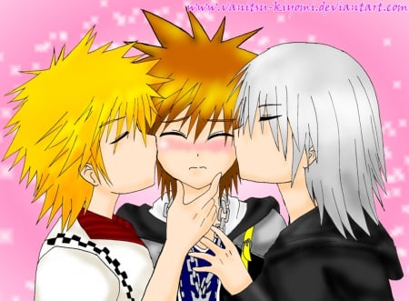 Kingdom Hearts...? - roxas, sora, kingdom hearts, riku