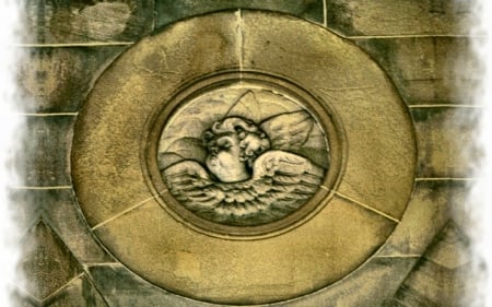 Cherub Ceiling 2 - cherub, ancient, ceiling, photography, photo, architecture, wide screen